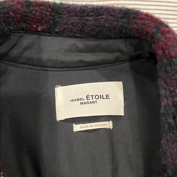 Isabel Marant Étoile Harveli oversized jacket shacket fleece SZ 34 XS